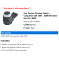 thumbnail image 2 of Rear Parking Distance Sensor - Compatible with 2007 - 2009 Mercedes-Benz S65 AMG 2008, 2 of 2