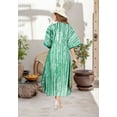 thumbnail image 2 of HAPPY BAY Women's Summer Loose Caftan Long Night Evening Gown Loungewear Dashiki House Dresses for Women 2X-3X Mint_AC144, 2 of 6