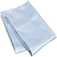 thumbnail image 1 of 300-Thread Count 100% Egyptian Cotton Lightweight Solid Pillowcase Set Light Blue / King, 1 of 3