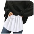 thumbnail image 2 of Birdeem Womens Layered Tiered Sheer Stripe Printing Extender Half Slip Plus Size Skirt, 2 of 10