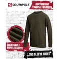 thumbnail image 2 of Southpole Boys Thermal Henley Shirt - Waffle Knit Warm Long Sleeve Boys Henley Shirt 2 Pack Casual Top, 2 of 7