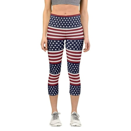 

WANYNG Women Patriotic USA American Flag Custom Print Cropped Trousers Leggings Skinny Pants For Yoga Running Pilates Womens Boot Leg Pants plus Size Yoga Scrub Pants Women