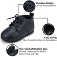 thumbnail image 5 of Infant Baby Boys Girls Classic PU Leather Wedding Loafers Brogue Toddler Oxford Dress Shoes First Steps Walking Flat Lazy Crib Shoe, 5 of 6
