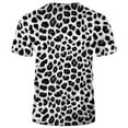 thumbnail image 2 of QTAGTESS Tuxedo T-Shirt Leopard Shirt Fake Suit with Bowtie Tee, 2 of 7