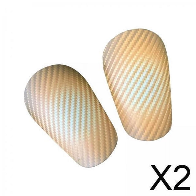 2x2 Uds. Espinilleras De Fútbol Pequeñas, Espinilleras De Fútbol Ligeras, Equipo Protector, 8cm X 5cm, Dorado