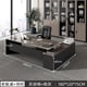 thumbnail image 5 of Black Corner Office Desk Executive Luxury Modern Organization Computer Desks Modern Height Escritorio Gaming Desk Decorations My Lux Decor Round, 5 of 27