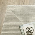 thumbnail image 2 of Oriental Weavers Bauer Area Rug - 4150E - 2'3" x 7'6" - in Beige/ Ivory - Modern Style, Recycled PET Fibers, Stain Resistant, Entryway, Hallway Runner Rug, 2 of 4