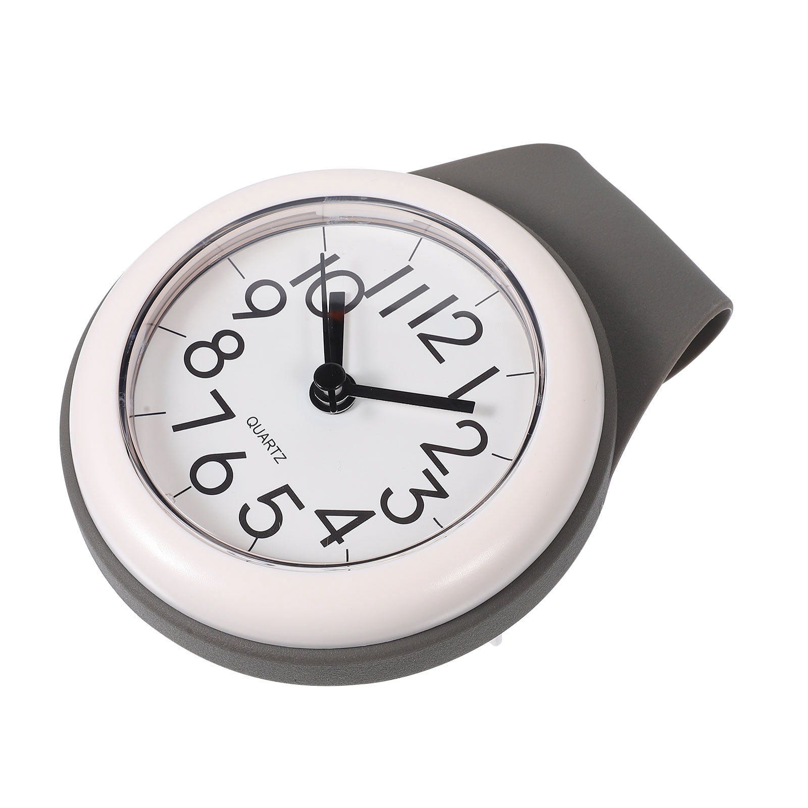 1pc Waterproof Bathroom Wall Clock with Suction Cup Hanging Mute Design