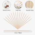 thumbnail image 2 of 800PCS Pointed Cotton Swabs,4 inch Microblading Cotton Swab with Wooden Sticks, 2 of 5