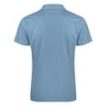 thumbnail image 5 of Gray Blue Men Zipper T-shirt Summer Casual Short Sleeve T-shirt Top, 5 of 7
