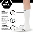 thumbnail image 6 of Mojo Plus Size Support Stockings for Men & Women 15-20mmHg - White, 2X-Large, 6 of 10
