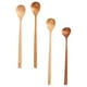 thumbnail image 4 of 4 cucharas de madera de mango largo para sopa y gachas (colores surtidos), 4 of 7