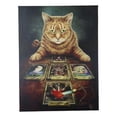 thumbnail image 3 of The Reader Fortune Teller Witching Cat With Tarots Wood Framed Canvas Wall Decor, 3 of 5