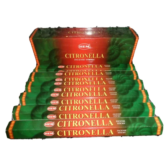 Lot Of 120 Stick Citronella Incense Hem ~ 6 Tube Of 20 Sticks = 120 Fresh