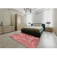 thumbnail image 5 of Ahgly Company Machine Washable Indoor Rectangle Transitional Pastel Pink Area Rugs, 4' x 6', 5 of 7