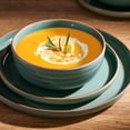 thumbnail image 5 of Famiware Meteor 12 Pieces Dinnerware Set, Peacock Green, 5 of 5