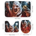thumbnail image 3 of Terrifier Shower Curtain Set 4 Piece, Set Bathroom Sets with Rugs(Bath Mat,U Shape Mat Toilet Lid Cover Mat) Durable Bathroom Decor, 3 of 8
