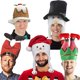 thumbnail image 2 of Pantalones de elfo a rayas unisex para adultos, gorra para mujer, sombrero de pudín de Navidad, disfraz para hombre, sombrero de pudín de Navidad, 2 of 5
