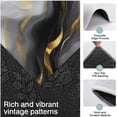 thumbnail image 3 of Black and Gold Marble Glitter Streaks Pattern Kitchen Rugs Sets Of 3,Kitchen Runner Rugs Non Skid Washable,Decorative Kitchen Floor Mats for Kitchen,Sink,Laundry,17"x30"+ 17"x47" + 17"x59", 3 of 6