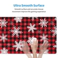 thumbnail image 5 of Balery Snowflakes On A Buffalo Plaid Mouse Pad ,15.8x29.5 In Large Gaming Mouse Pad Desk Mat Long Non-Slip Rubber Stitched Edges,Waterproof Mousepad Desk Mat For Gamer Office Home, 5 of 9