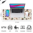 thumbnail image 5 of Long Mouse Pads for Desk,Dachshunds on the Beach Desk Mats on Top Of Desks, Desk Mouse Pad Extra Large with 3mm Non-Slip Base and Stitched Edge for Gaming,Office,Work,Home 31.5"x11.8", 5 of 6