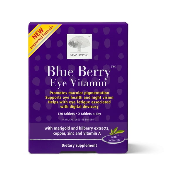 New Nordic Blue Berry Eye Vitamin 120 count