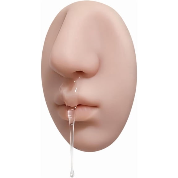 Wall-Mounted Nose-Shaped Soap Dispenser, Funny Silicone Hand Soap Dispenser, Refillable Squeeze Bottle for Bathroom Decor