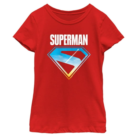 Girls Superman Sky Symbol T Shirt