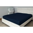 thumbnail image 4 of 6 Piece Zipper Sheet Set, California King Size 8 Inch Deep Pocket, 800 TC, Solid Navy Blue Color., 4 of 9