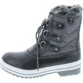 thumbnail image 2 of Refresh Wind-01 Women's Quilted Lace Up Studs Waterproof Winter Snow Booties, 2 of 7