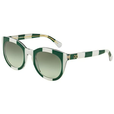 DOLCE & GABBANA Sunglasses DG 4249 30268E Stripe Green/White 50MM