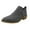 Gris, variante sur Leozcaa Bottes à la Cheville pour Femmes, Talon Bas Épais, Fermeture Éclair Latérale, Bout Rond, Bottines Courtes Habillées avec Fermeture Éclair Latérale