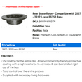 thumbnail image 2 of Rear Brake Rotor - Compatible with 2007 - 2012 ES350 Base 2008 2009 2010 2011, 2 of 2