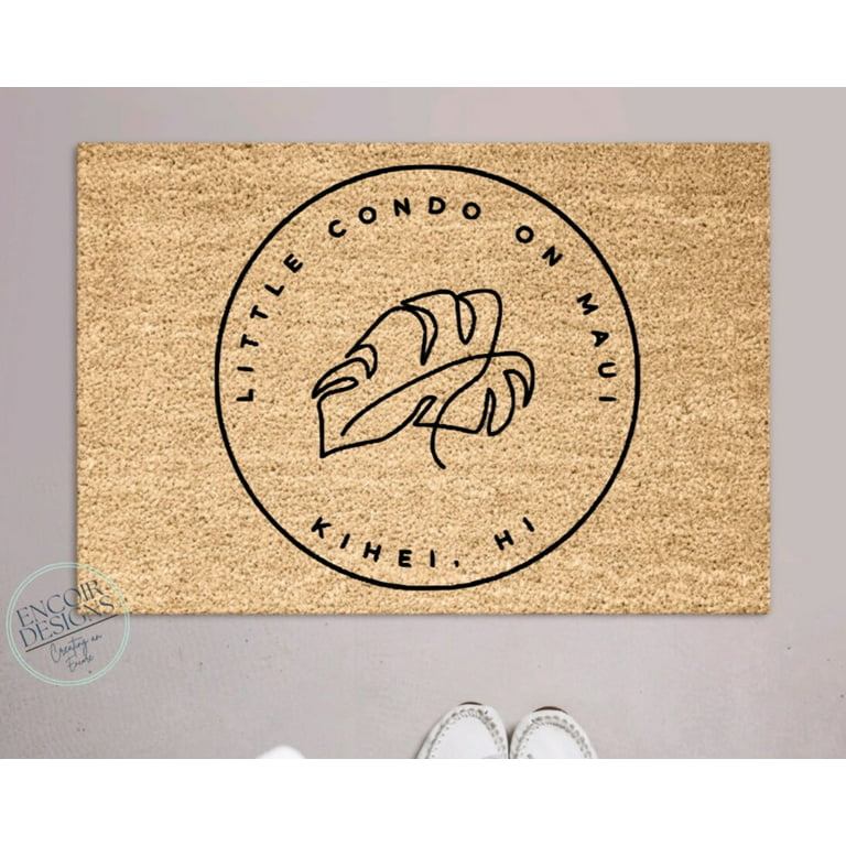 Custom Business Logo Door Mat - Your Text Here - Personalized Doormat -  Customized Coir Mat - Customer Welcome Mat - Brand Marketing Doormat 