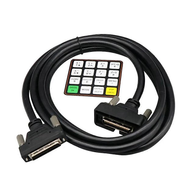 For Richauto A11 A12 A15 A18 CNC Controller Cable 4M English Button Film CNC Woodworking Engraving Controller Parts