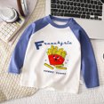 thumbnail image 2 of zuwimk Boys T-Shirt with Long Sleeve, Super Soft Cotton Crew Neck Loose Fit Casual Pullover Tees(7-8 Years,Blue), 2 of 4