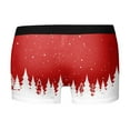 thumbnail image 6 of Christmas Underwear for Men Breathable and Comfortable Santa Shorts Snowman Reindeer Graphic Holiday Shorts Men Lingerie, B06 Red, Size XL, 6 of 6