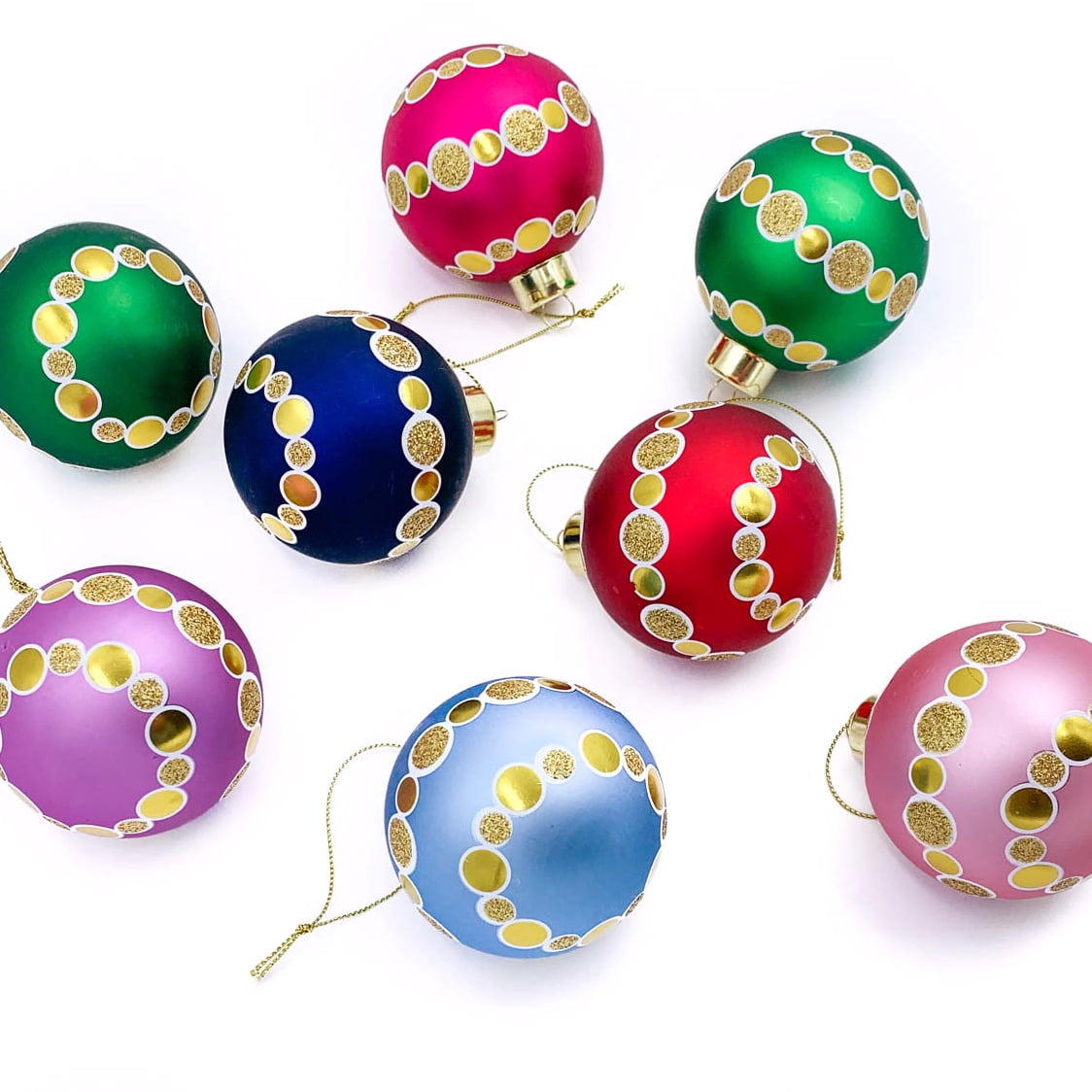 Packed Party Oh What Fun Ready-To-Hang Christmas Ornament Set, 8 Ct ...