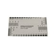 thumbnail image 2 of Guitar String Gauge and Fret Protectors Stainless Steel String Action Gauge Ruler Guide Setup Measuring Silver, 2 of 8