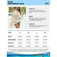 thumbnail image 5 of Women's Sexy Swimsuit Cover Up, Beach Cover Up, Hollow Out Bikini Coverup Dress Summer Outfit, 5 of 6