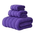 thumbnail image 2 of Usmixi 3 Pack Bath Towels Soft Absorbent Long Staple Fiber Quick Dry Plush Comfortable Skin Friendly Towels for Bathroom Shower Gym Spa Durable Wash After Wash Set of 3, 2 of 5