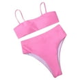 thumbnail image 2 of Bikini Sets for Women Sexy,Summer Swimsuit Women Bikini,Swimsuits for Women 2 Piece High Waisted,Women's Fashion Bikini Set Swimsuit Two Piece Filled Soild Swimwear Beachwear, 2 of 6