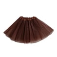 thumbnail image 3 of OIOLOYJM Tutu for Women Adults Halloween Happy Ballet Multi-Layer Tulle Skirt Christmas Performance Non See-Through Fluffy Holiday Party Dress Brown 1 US-XS, 3 of 6