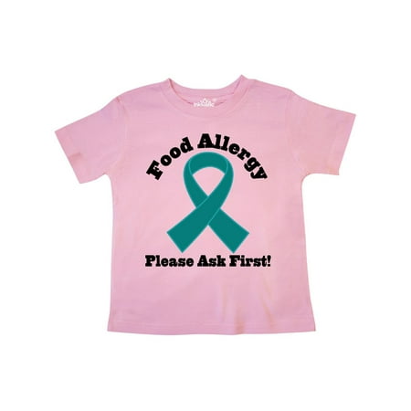 

Inktastic Food Allergy Teal Ribbon Gift Toddler Boy or Toddler Girl T-Shirt
