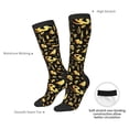 thumbnail image 4 of Yiaed glod Skull snake bird Print Great elasticity Adult Stockings Sports socks for Men and Women, 4 of 6