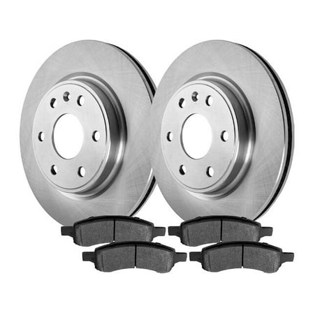 Front Brake Pad and Rotor Kit - Compatible with 2007 - 2016 GMC Acadia Denali 2008 2009 2010 2011 2012 2013 2014 2015