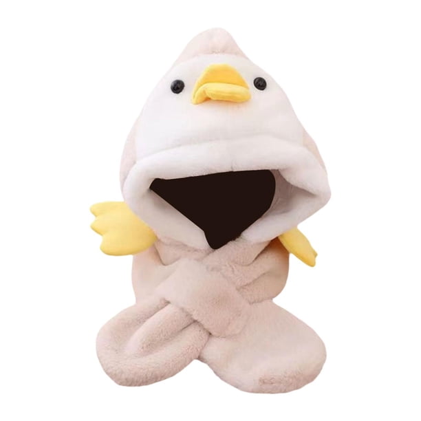 Gorro de animales de peluche Strade Fareast Limited bufanda con capucha para niños beige