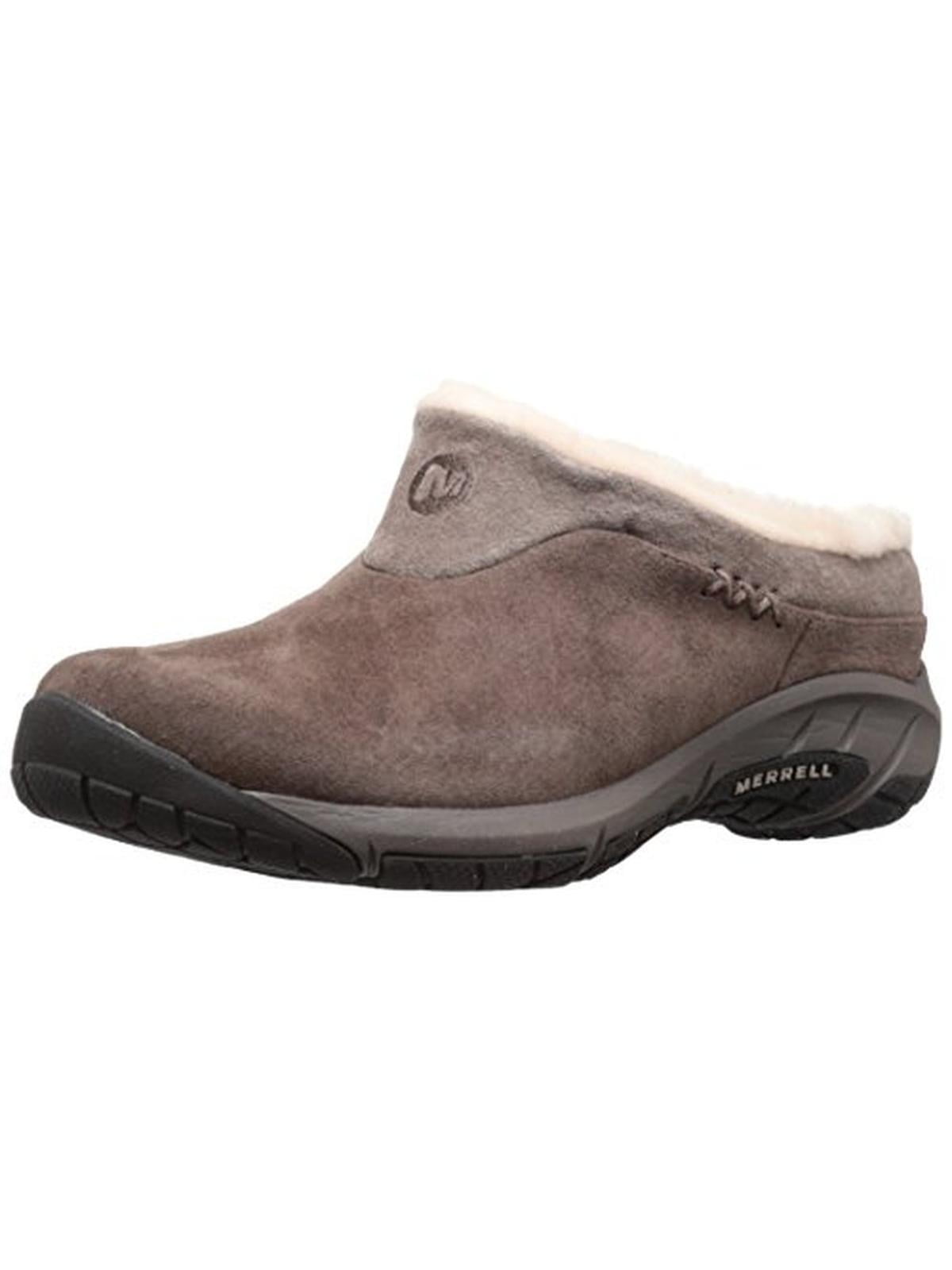 merrell sheepskin clogs