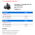 thumbnail image 2 of Engine Mount - Compatible with 1981 - 1993 Dodge W350 1982 1983 1984 1985 1986 1987 1988 1989 1990 1991 1992, 2 of 2
