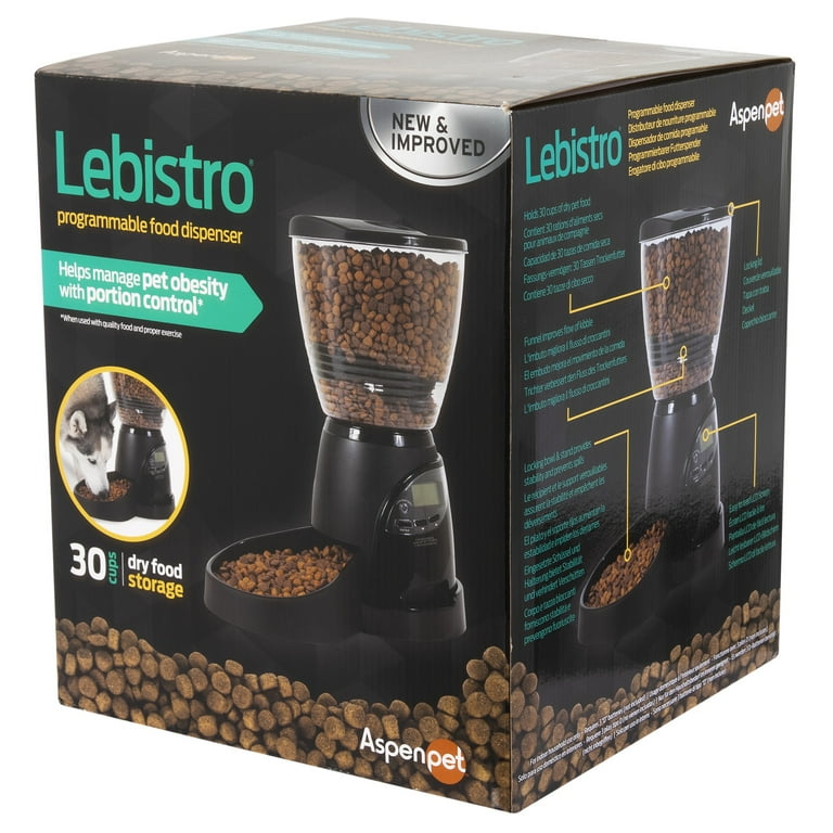 Aspen Pet Lebistro Petmate Auto Feeder Cat Feeder Aspen Pet